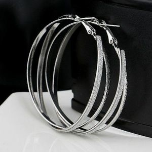 Silver Hoop Dangle Earring